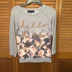 Youth long sleeve floral top